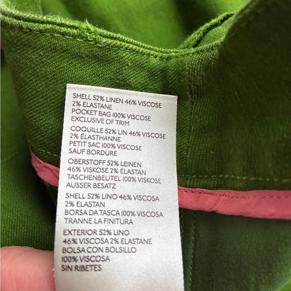 Anthropologie Maeve Vibrant Green Pleated Front Dress Pants - Picture 5 of 7